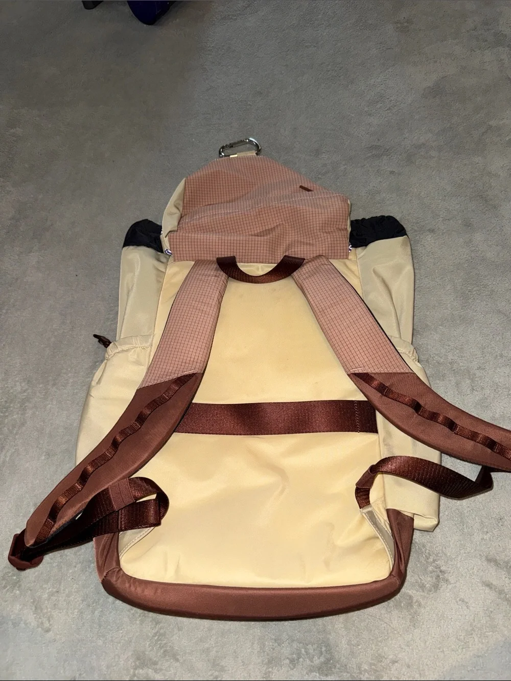Lululemon Two-Tone Brown & Cream Backpack